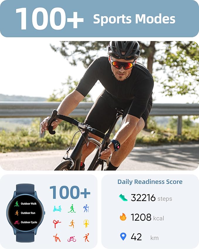 Parsonver Smart Watch for Women Men Compatible