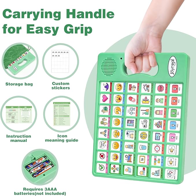 Joyreal AAC Device for Autism, Non Verbal Communication Tools for Speech