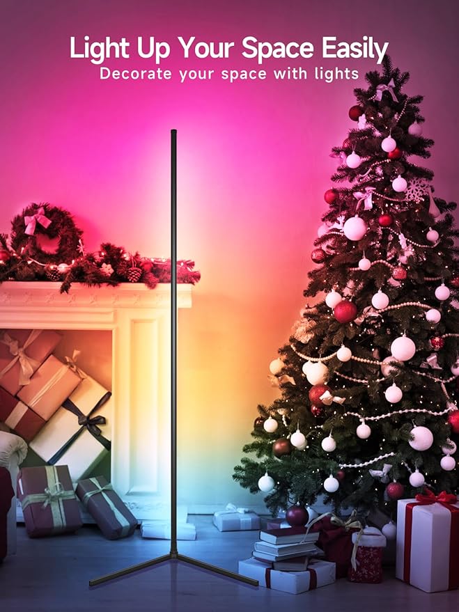 Tyute Corner Floor Lamp, RGB LED Corner Lamp (2pcs)