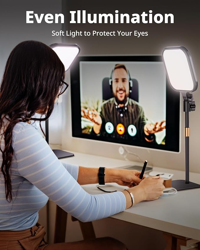 UBeesize Zoom Lighting for Computer, Video Conference Lighting for Video Call...