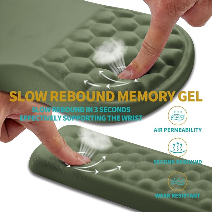 Hokafenle 2 in 1 Ergonomic Mouse Pad Wrist Support & Wrist Rest