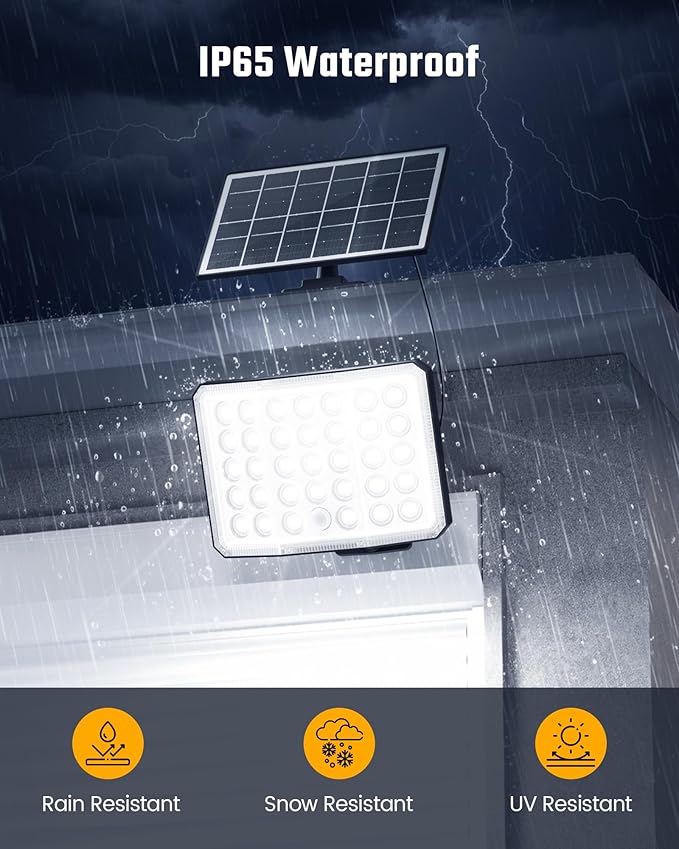 ONLYWIN Solar Lights Outdoor Bright Solar Dusk to Dawn Light (2-Pack)