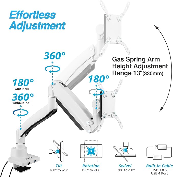 AVLT Single 17"-57" Super Ultrawide Monitor Arm