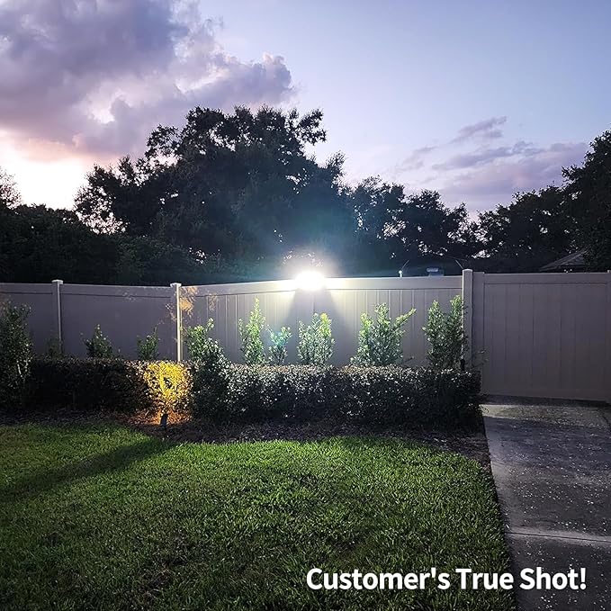 intelamp Solar Outdoor Lights, 6000mAh Motion Sensor