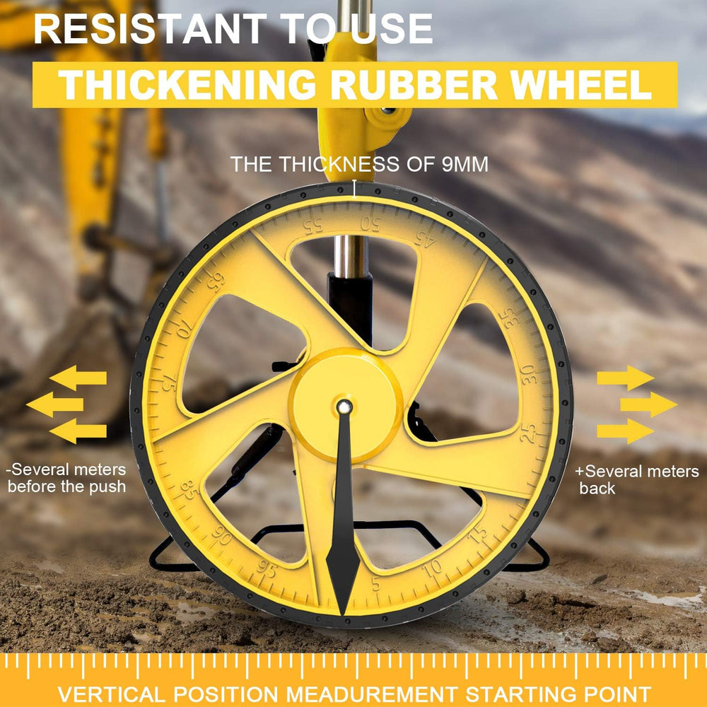 Zozen Measuring Wheel Digital Display, Foldable Feet/Meter Digital Measuring