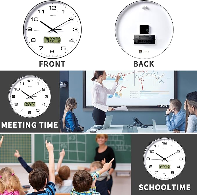 TIMESS Wall Clock, Ideal Modern Home, Office Decor
