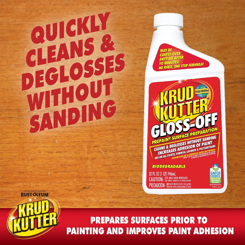 Krud Kutter GO326-6PK Gloss Off Prepaint Surface Preparation Cleaner, 32 oz, ...