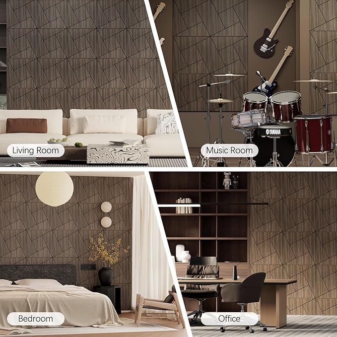ARMURO 4 Packs Acoustic Wall Panels
