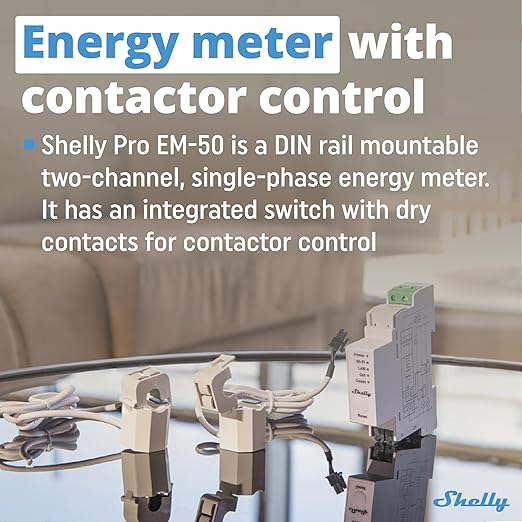 Shelly Pro EM 50A | Wi-Fi & LAN Energy Meter
