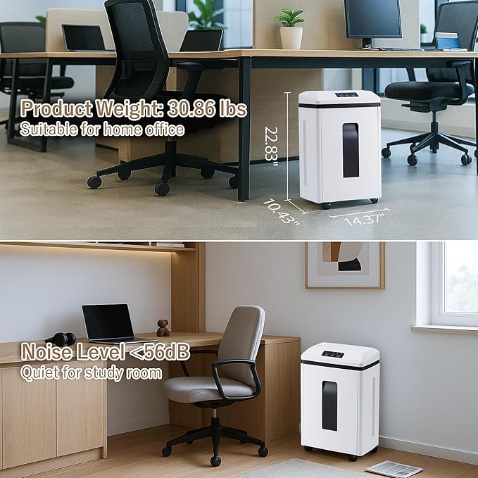 Effeluviate Professional Commercial Paper Shredder: P-7 Security Super