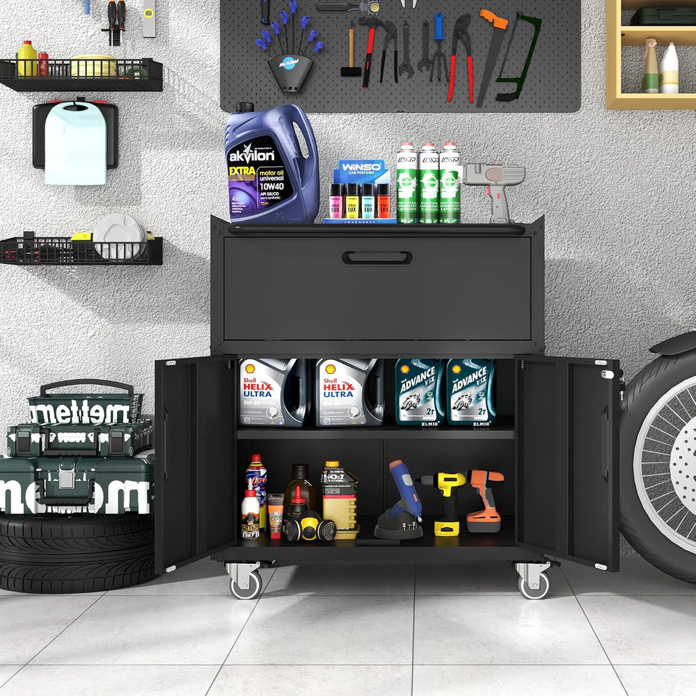 Metal Storage Cabinet for Garage, Tool Cabinet, Utility Cabinet