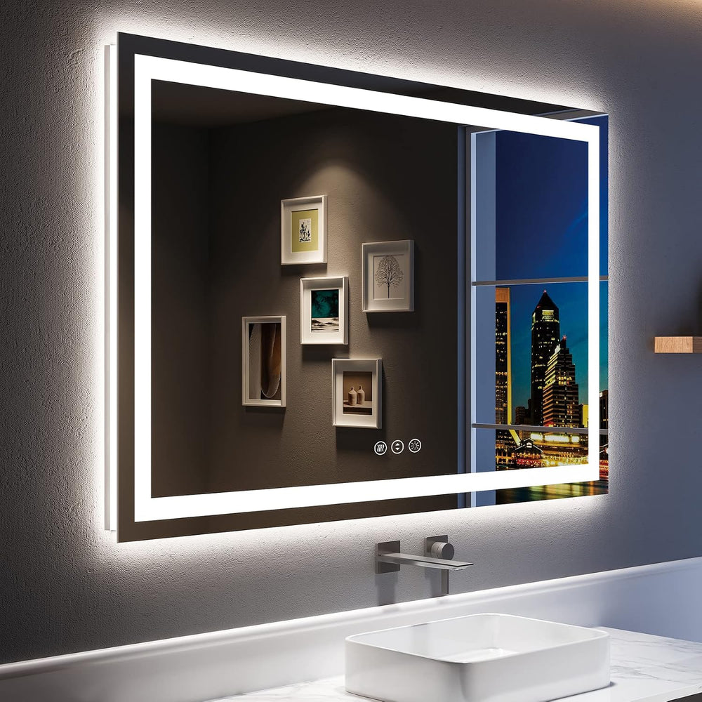 YEELAIT 55x36 Inch LED Bathroom Mirror