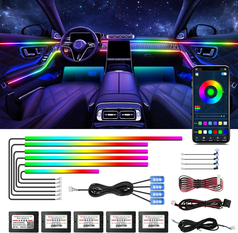 Dreamcolor Acrylic Interior Car LED Strip Light