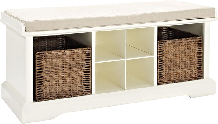 Crosley Furniture Brennan Entryway Bench, Shoe Rack