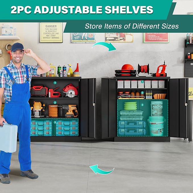 SISESOL Small Metal Storage Cabinet