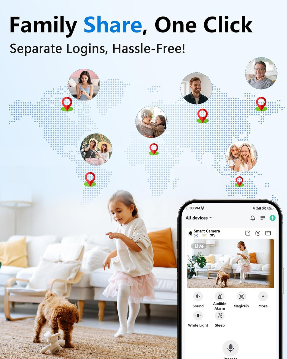 2K Magnetic Security Camera Indoor Wireless: Clear Pictures and Videos