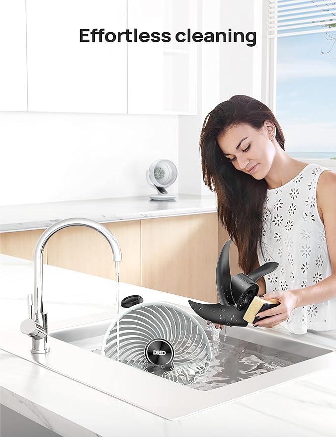 DREO Oscillating Fan for Bedroom, 13 Inch Quiet Table Fans for Home Whole Room