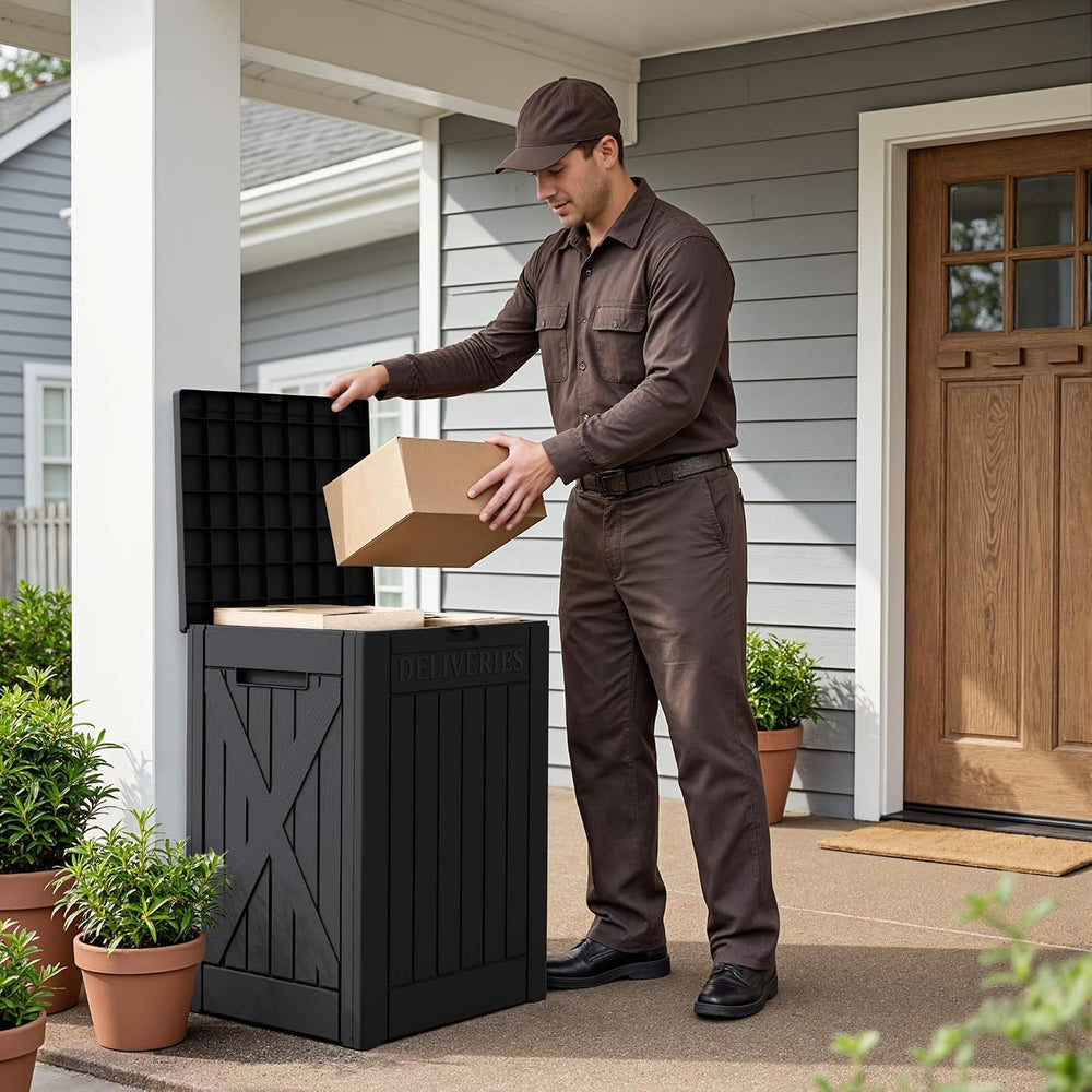 Flamaker 50 Gallon Deck Box, Package Delivery Storage Box for Outside