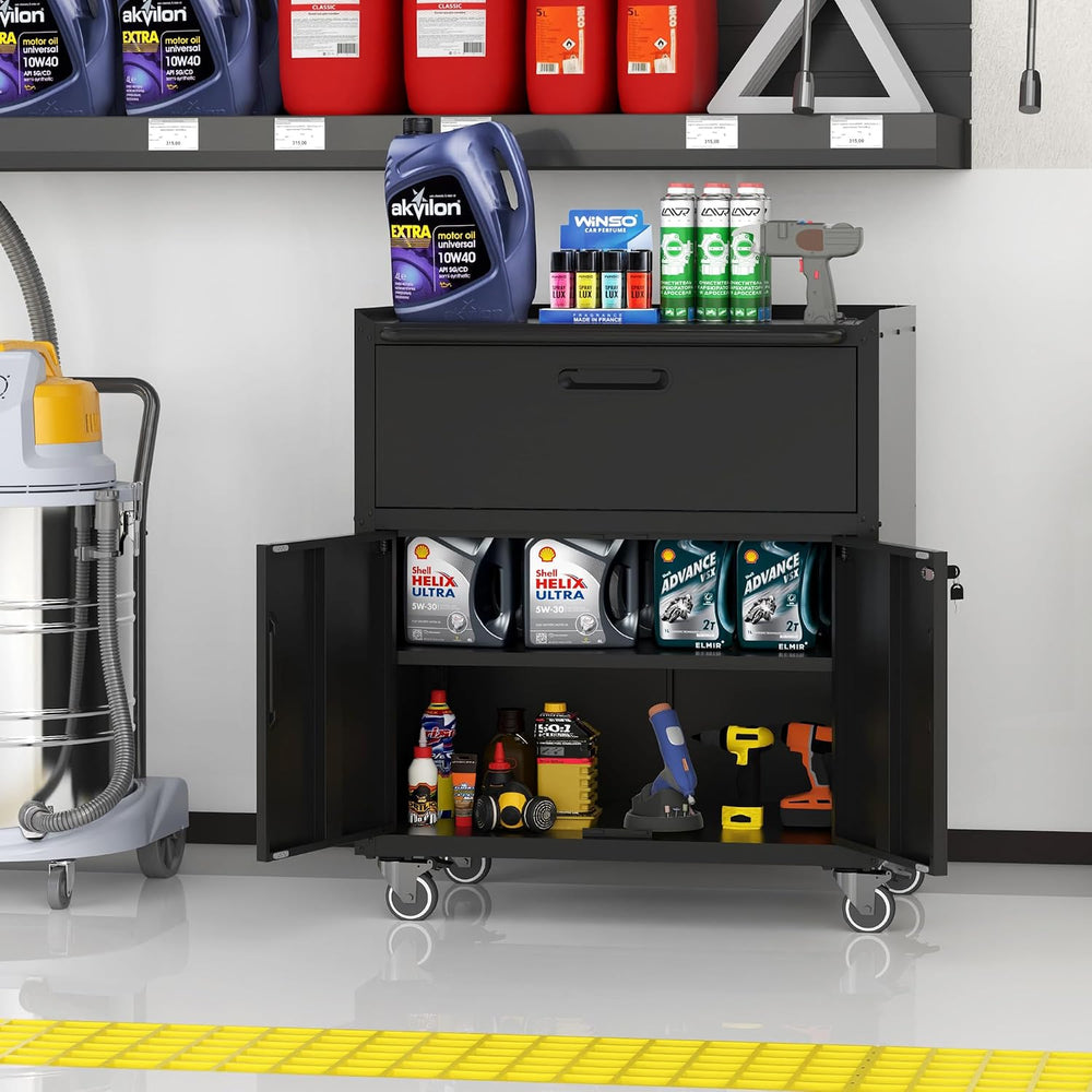 Metal Storage Cabinet for Garage, Tool Cabinet, Utility Cabinet