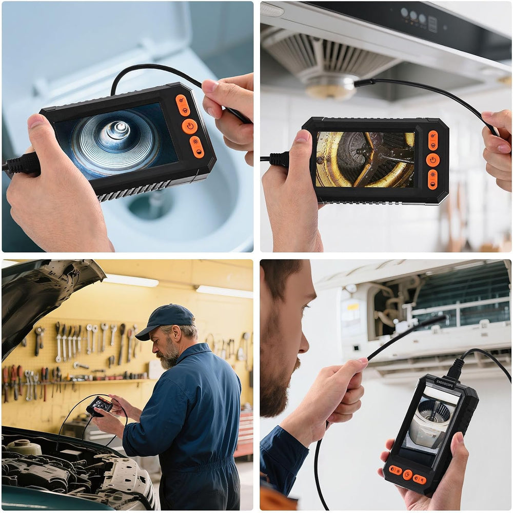 BlueSwan Endoscope Camera with Light 4.3" IPS 1080P Borescope