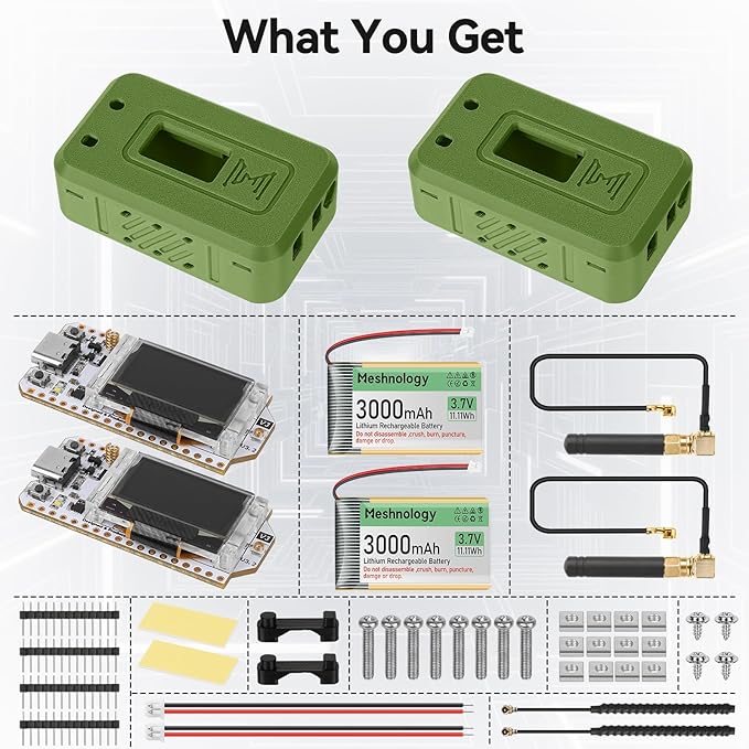 Meshnology 2 Set ESP32 LoRa V3 Module Board