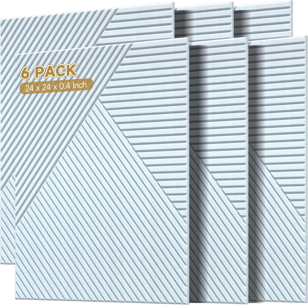 Acoustic Panels for Wall and Ceiling (6 Pack)