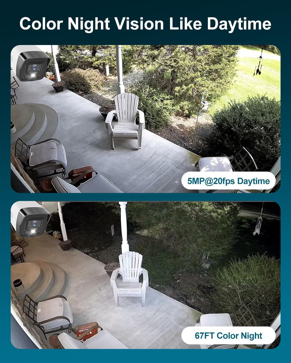 Anpviz 5MP Bullet PoE IP Camera Outdoor, Wired Security Camera