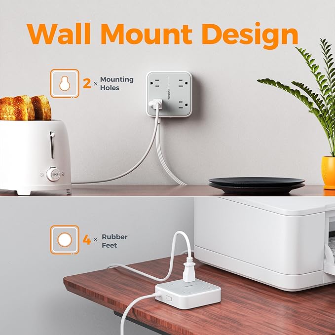 TESSAN Surge Protector Power Strip