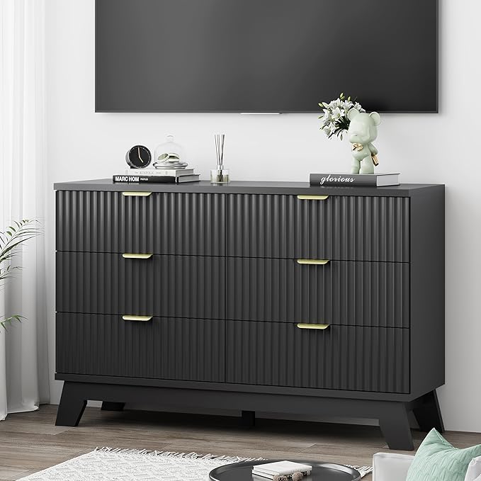 Xixini Fluted Dresser for Bedroom