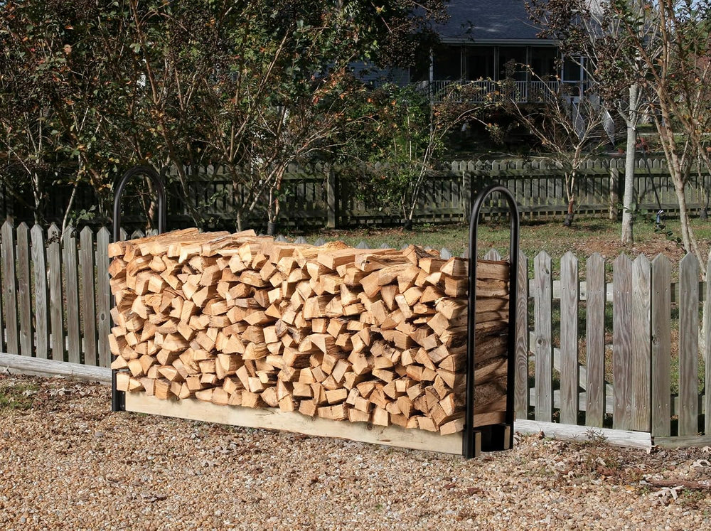 Outdoor Wood Rack for Firewood - Shelter Firewood Holder & Log Rack SLRA ...