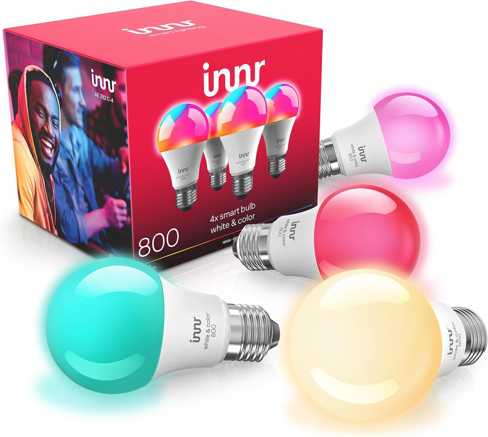 innr Zigbee A19 Smart Bulb, Works (4-Pack)