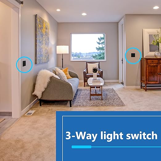 LIDER Minimalist Design Matte Finish Lighted Decorator Switch, Frameless Padd...