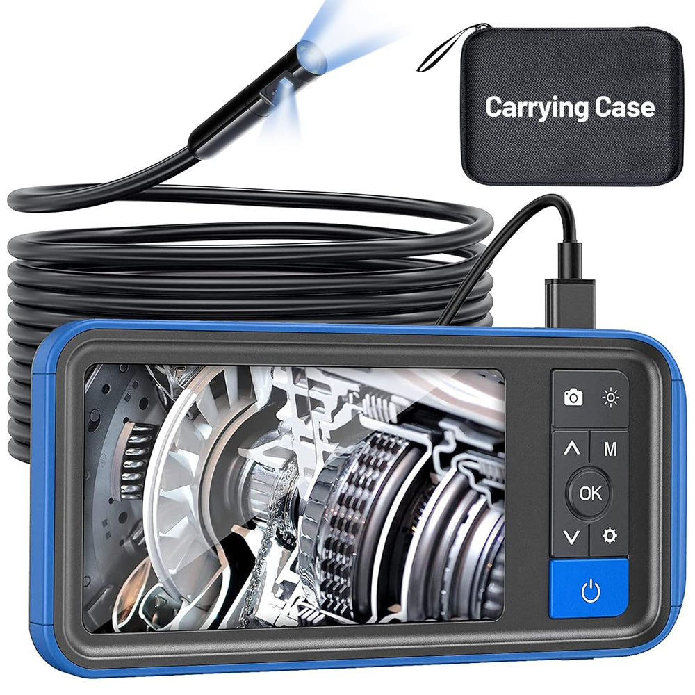 Dual Lens Endoscope with Light, Teslong MS450 Automotive Mechanic Borescope