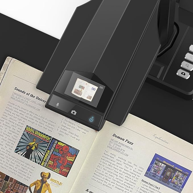 CZUR ET18 Pro Professional Document Scanner, 2nd Gen Auto-Flatten & Deske...
