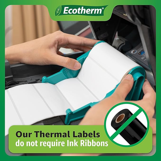 1.25" x 1" Thermal Labels | 6 Rolls | 14040 Labels | fits Zebra, Of...