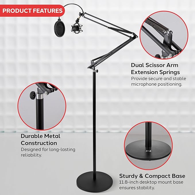 Pyle Microphone Boom Suspension Stand