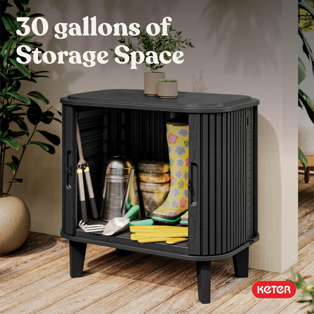 Keter Velo 30 Gallon Outdoor Storage Cabinet (2 Pack)