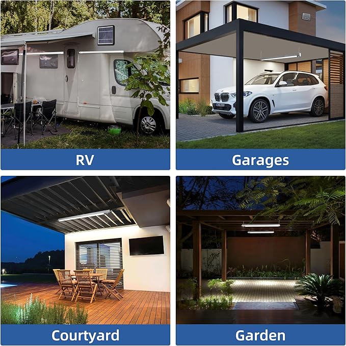 hykolity Solar Powered Shop Light