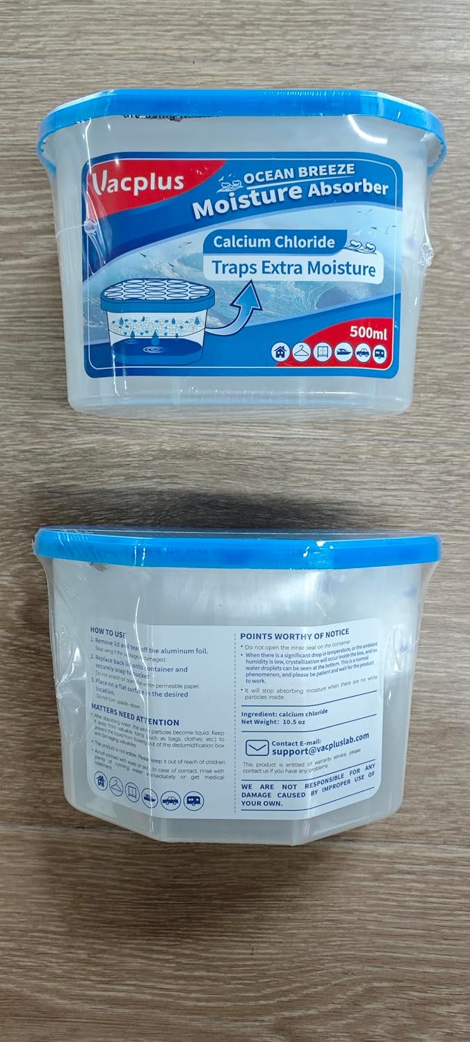 Vacplus Moisture Absorbers, 10.5 Oz Humidity Absorber Boxes Attracts Extra