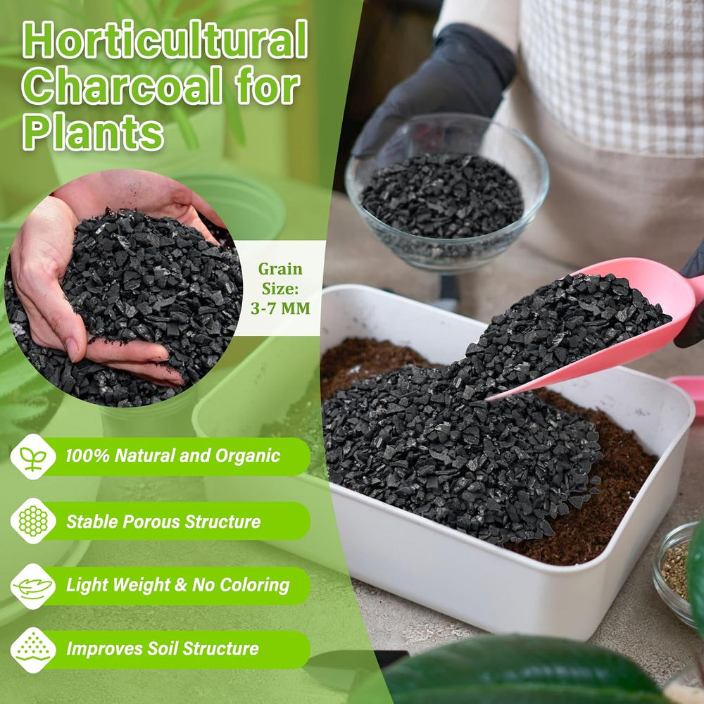 Legigo 8 QT Horticultural Charcoal- Natural Biochar Soil Amendment