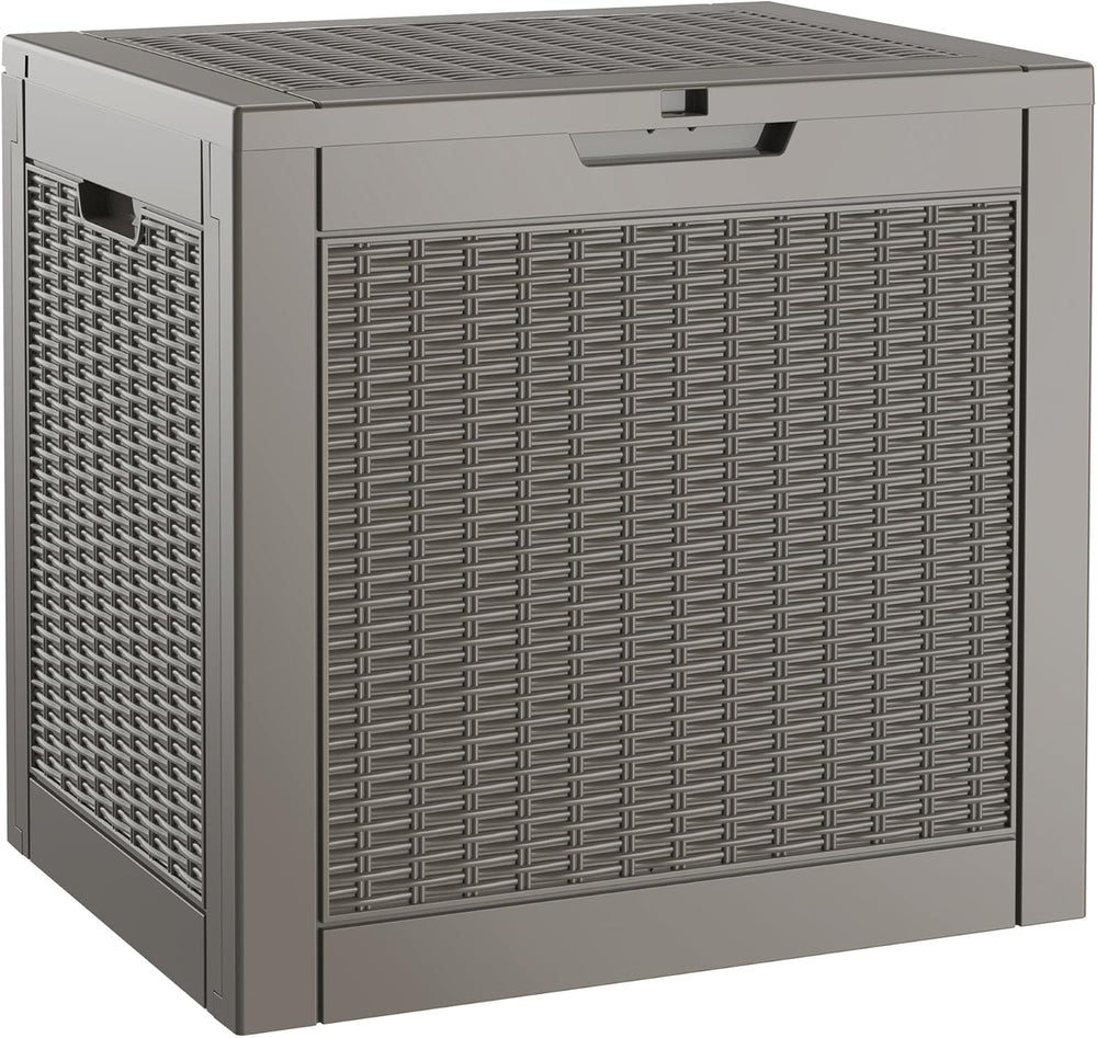 35 Gallon Outdoor Storage Box Waterproof Deck Box Patio Storage