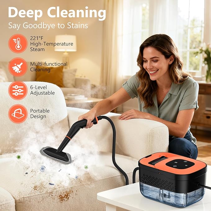 Steam Cleaner, Portable Steamer (16pcs)