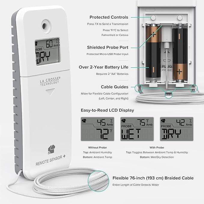 Leak Geek Area Detection Wi-Fi Alert System