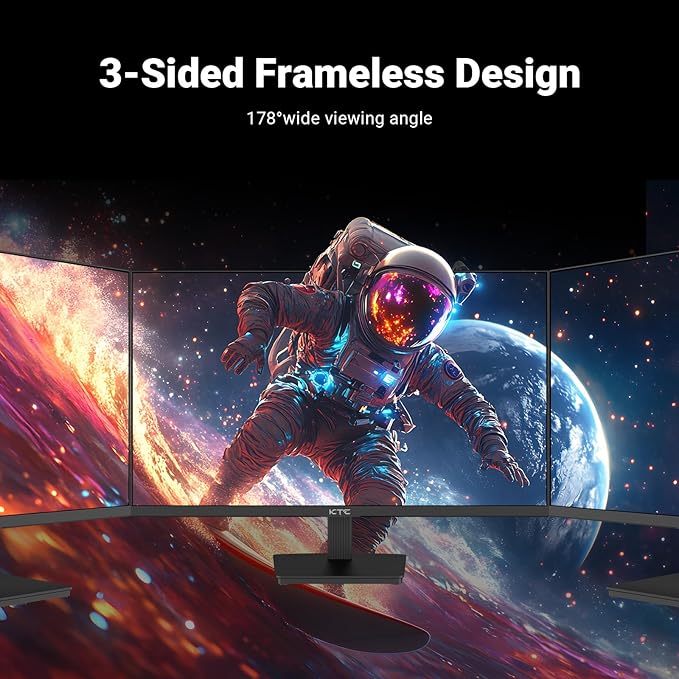 KTC 24 Inch FHD 1080P 100Hz Computer Monitor, VA Panel FreeSync PC Gaming