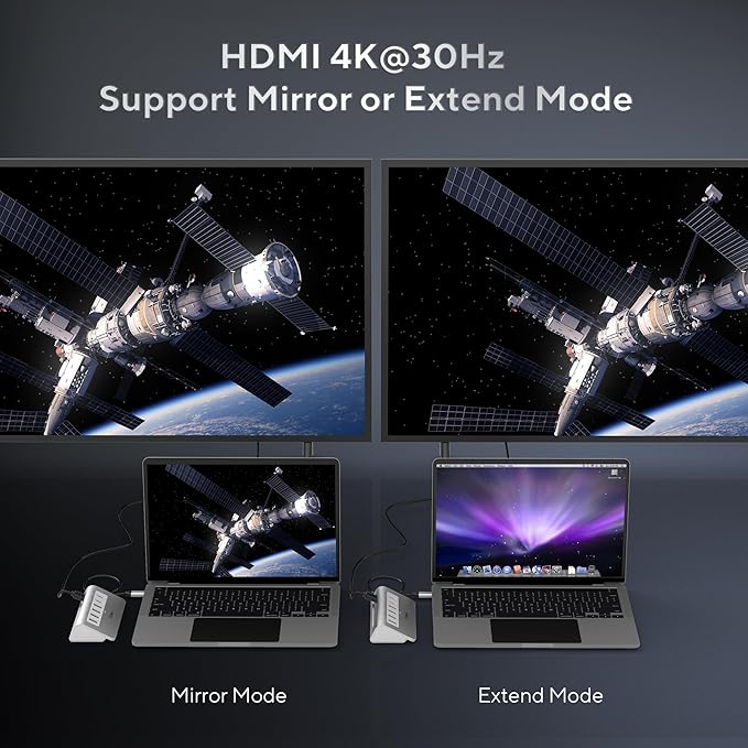 P9 USB C Docking Station, intpw 9-in-1 USB C Hub