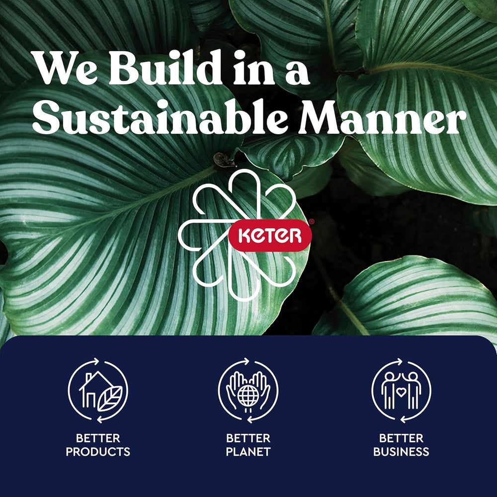 Keter Velo 30 Gallon Outdoor Storage Cabinet (2 Pack)