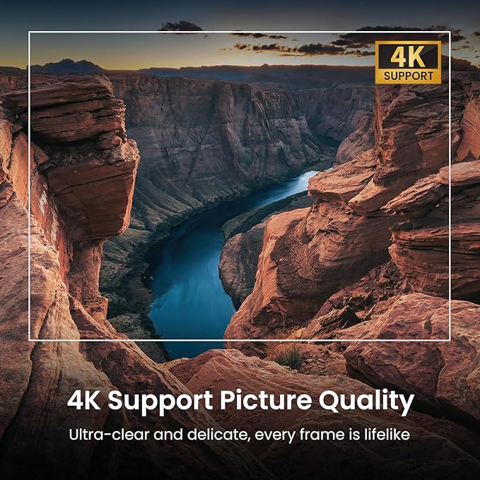 Official Licensed Google TV Smart Projector, HAPPRUN 4K UHD Home Theater