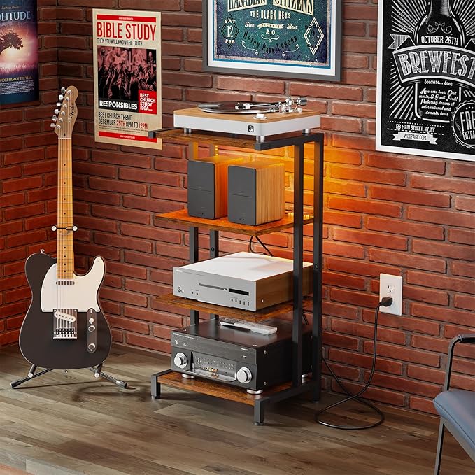 X-cosrack 16.5" Small 4-Tier AV Media Stand