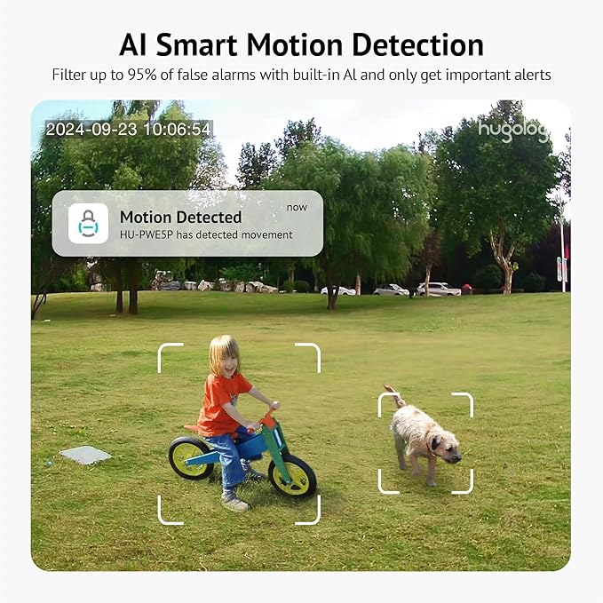Hugolog 3K 5MP Outdoor Indoor Security Cameras