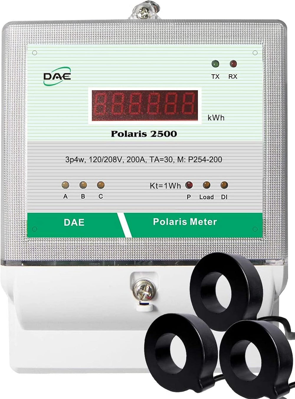 DAE P254-200-S KIT, UL CTEP kWh Smart Submeter, 3 Phase, 3 CTs